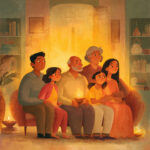 epic image of a strong indian family across gene