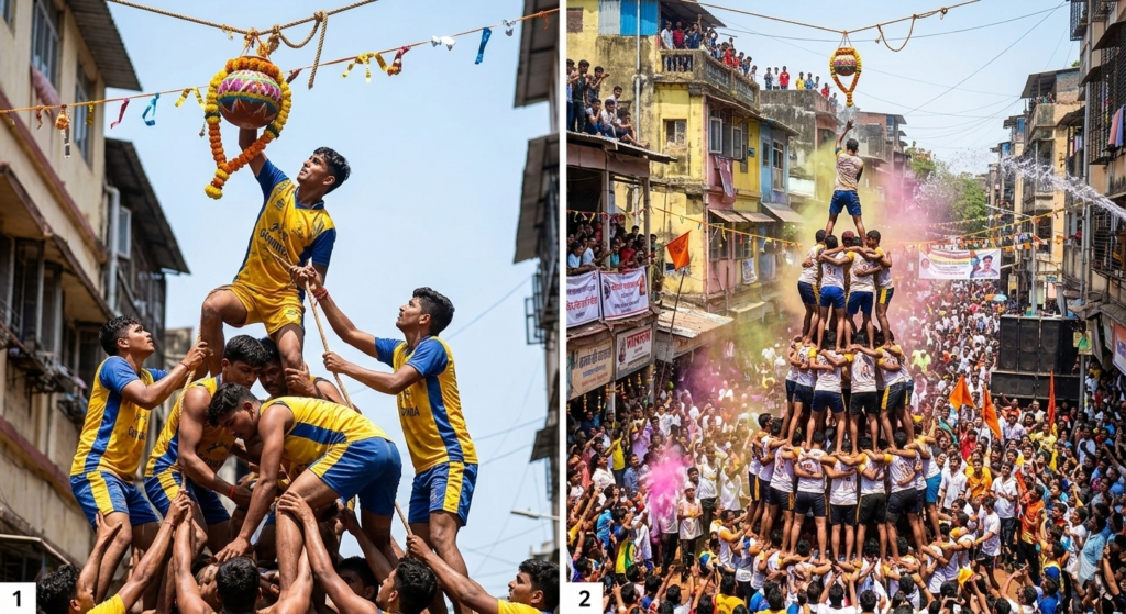 indicinfo img dahi handi – human pyramid festival
