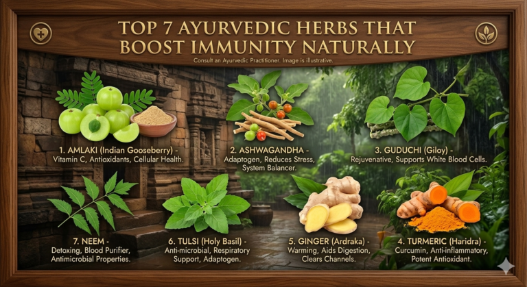 top 7 ayurvedic herbs that boost immunity naturally